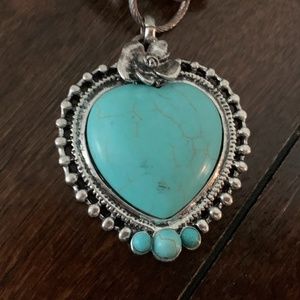 Sterling Silver and Turquoise Pendant